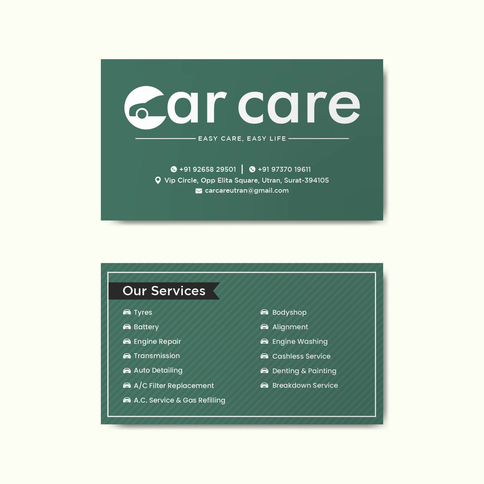 Custom Automobile Visiting Card Design — Drive Your Brand Forward