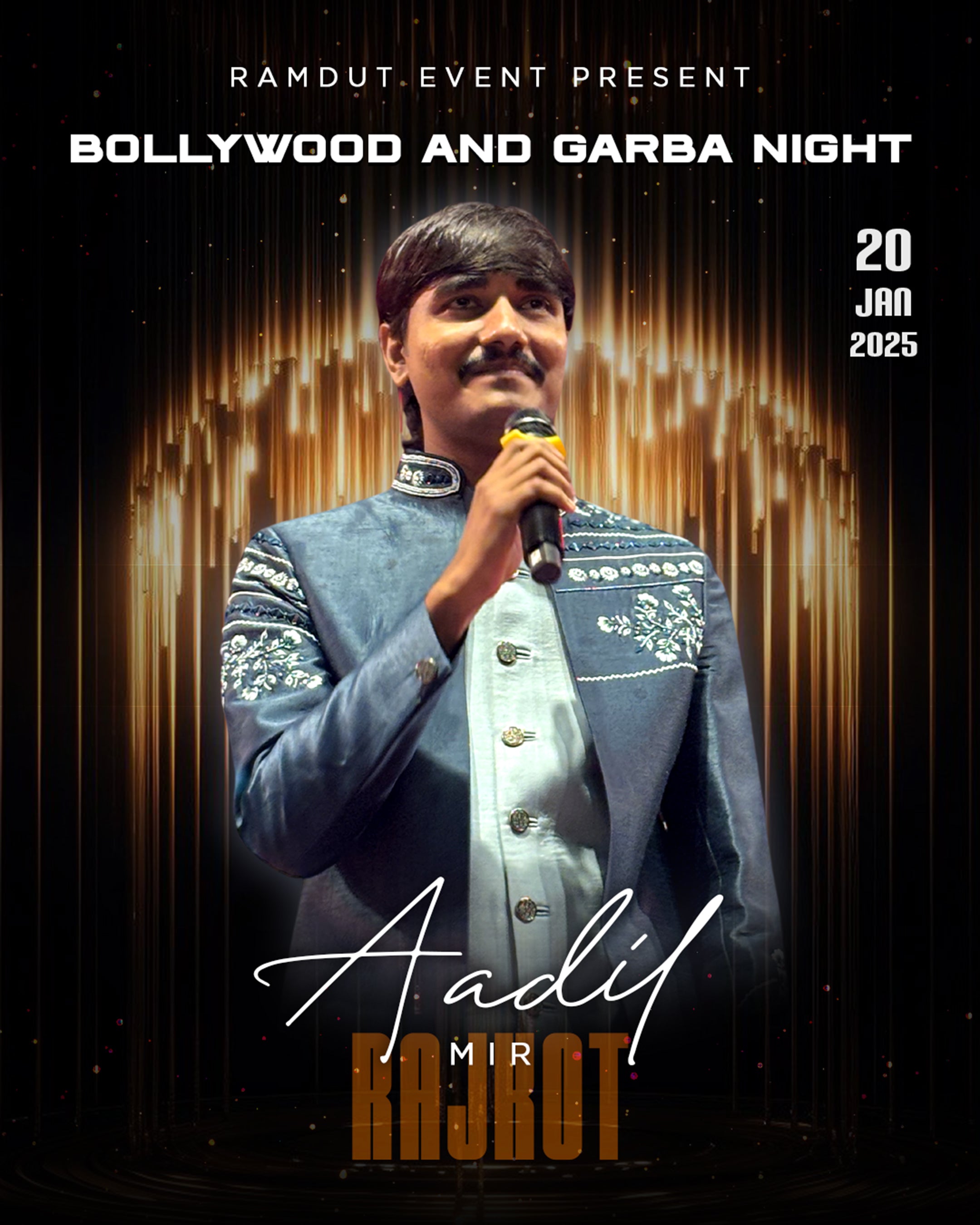 EventPosterDesignforAadilMirByVictoryBrandAgency