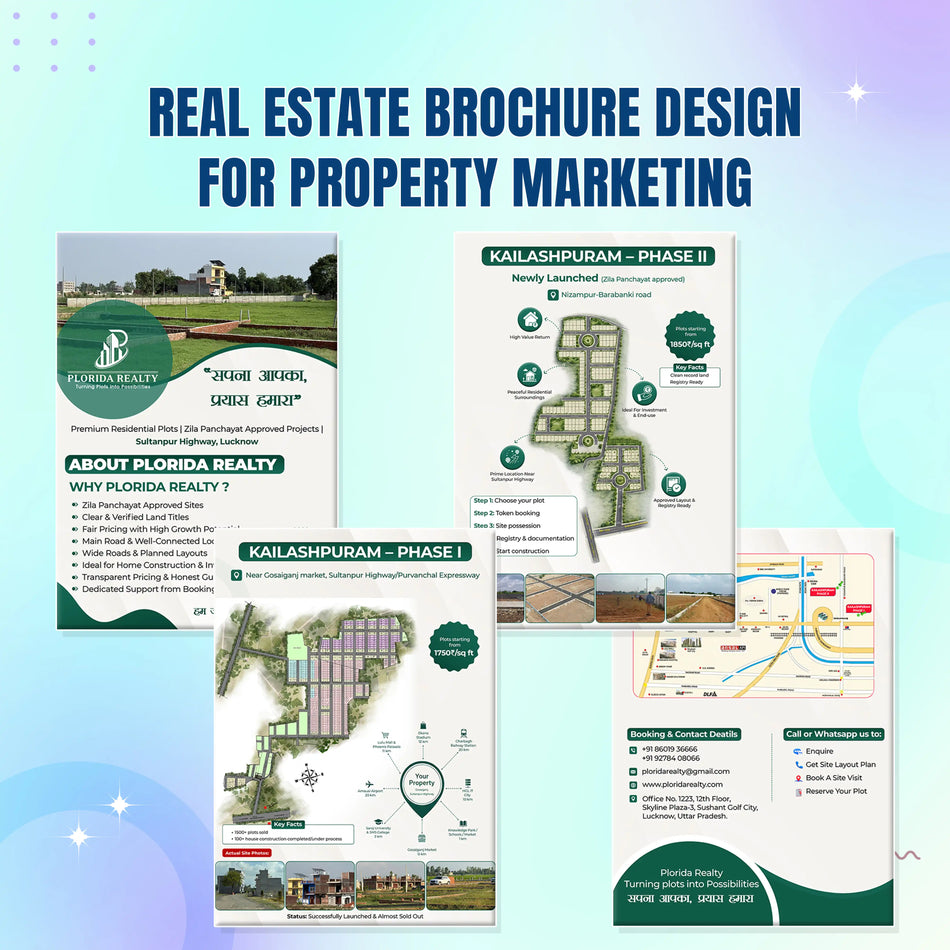 Real Estate Brochure Design for Property Marketing