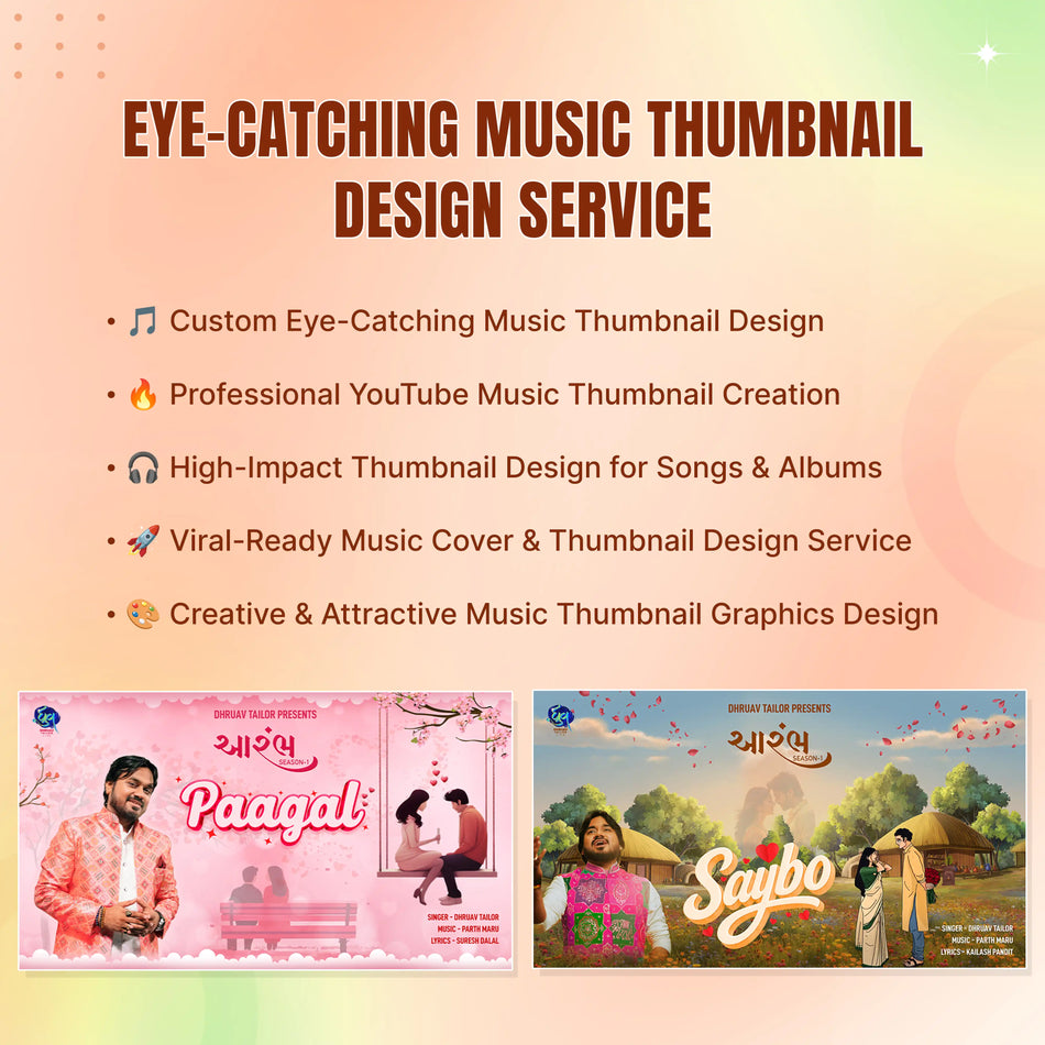 Eye-Catching Music Thumbnail Design Service