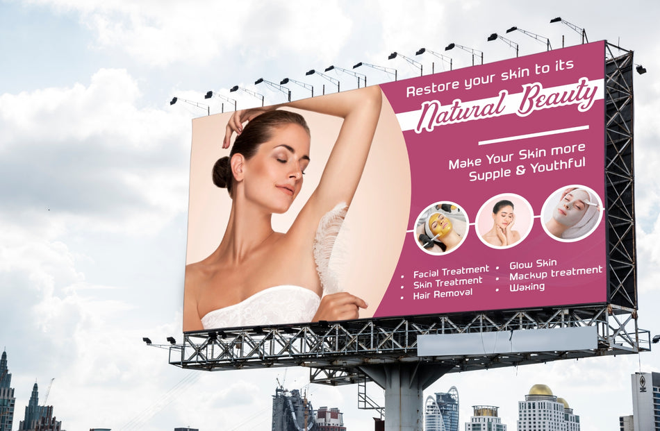 Radiate Elegance - Custom Banner & Hoardings for Beauty & Cosmetics