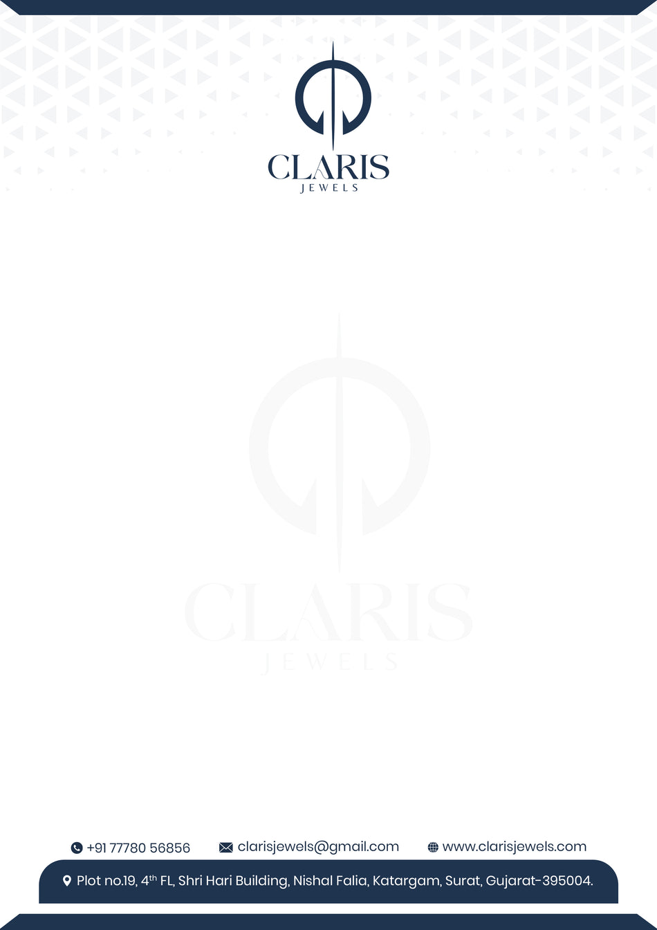 Custom Jewellery Letterhead Design | Print-Ready & Elegant
