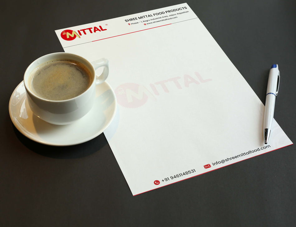 Custom Food & Catering Letterhead Design | Print-Ready & Creative