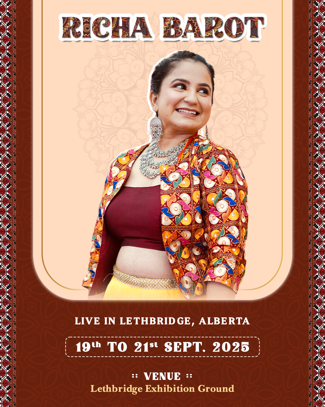 EventPosterforRichaBarotByVictoryBrandAgency