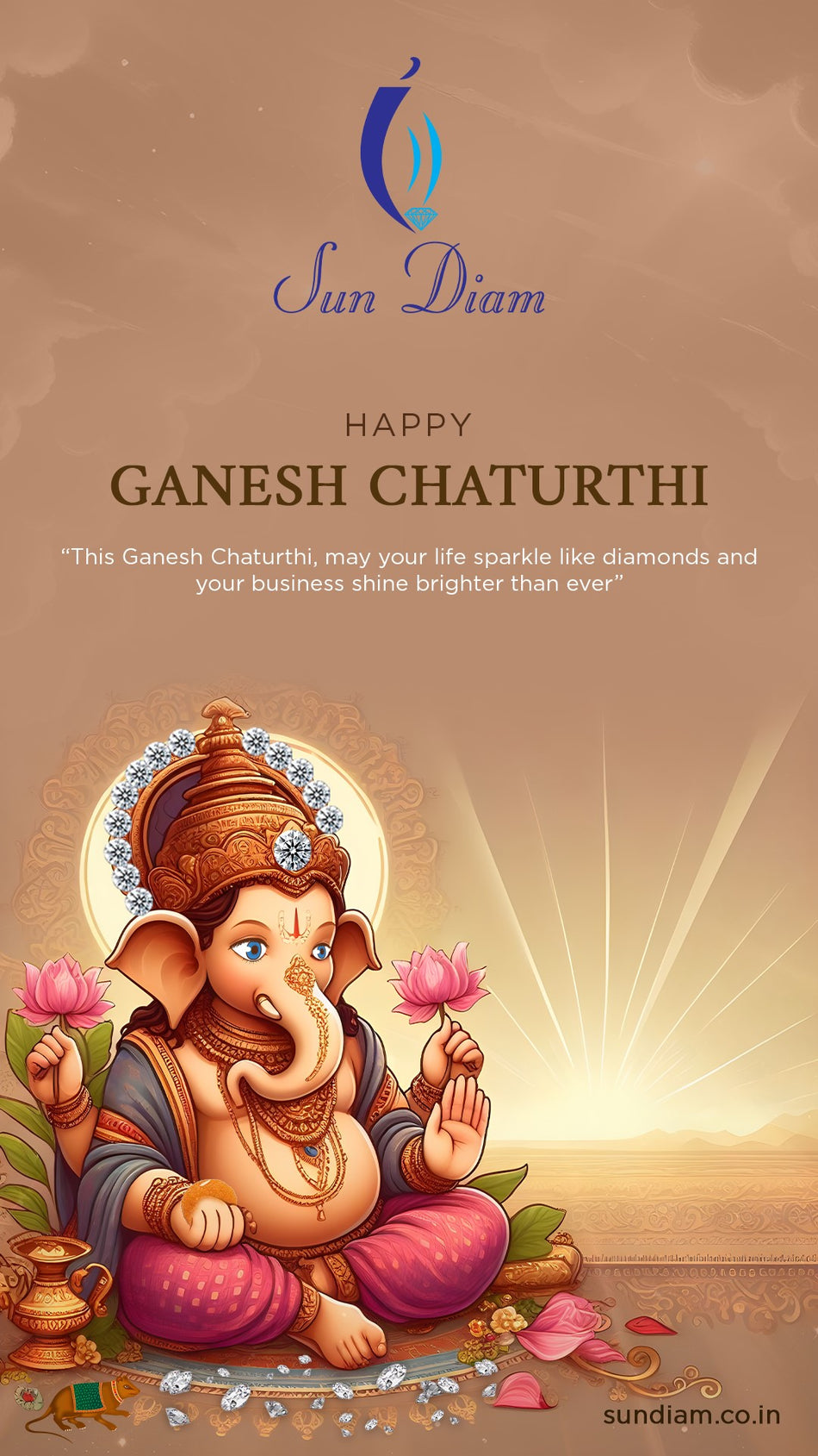 Diamond Festival Post — Shine Brighter This Season (Diwali • Dussehra • Valentine’s  more)