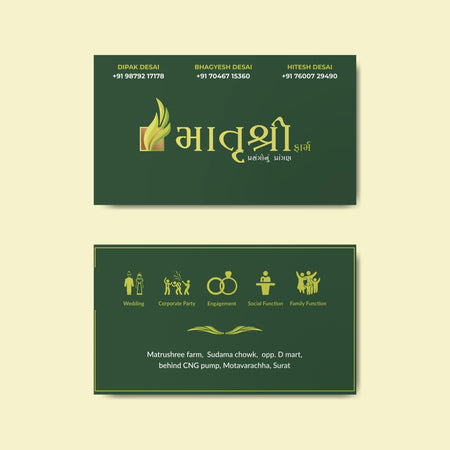 Celebrate in Style — Custom Visiting Cards for Party Plots & Event Venues