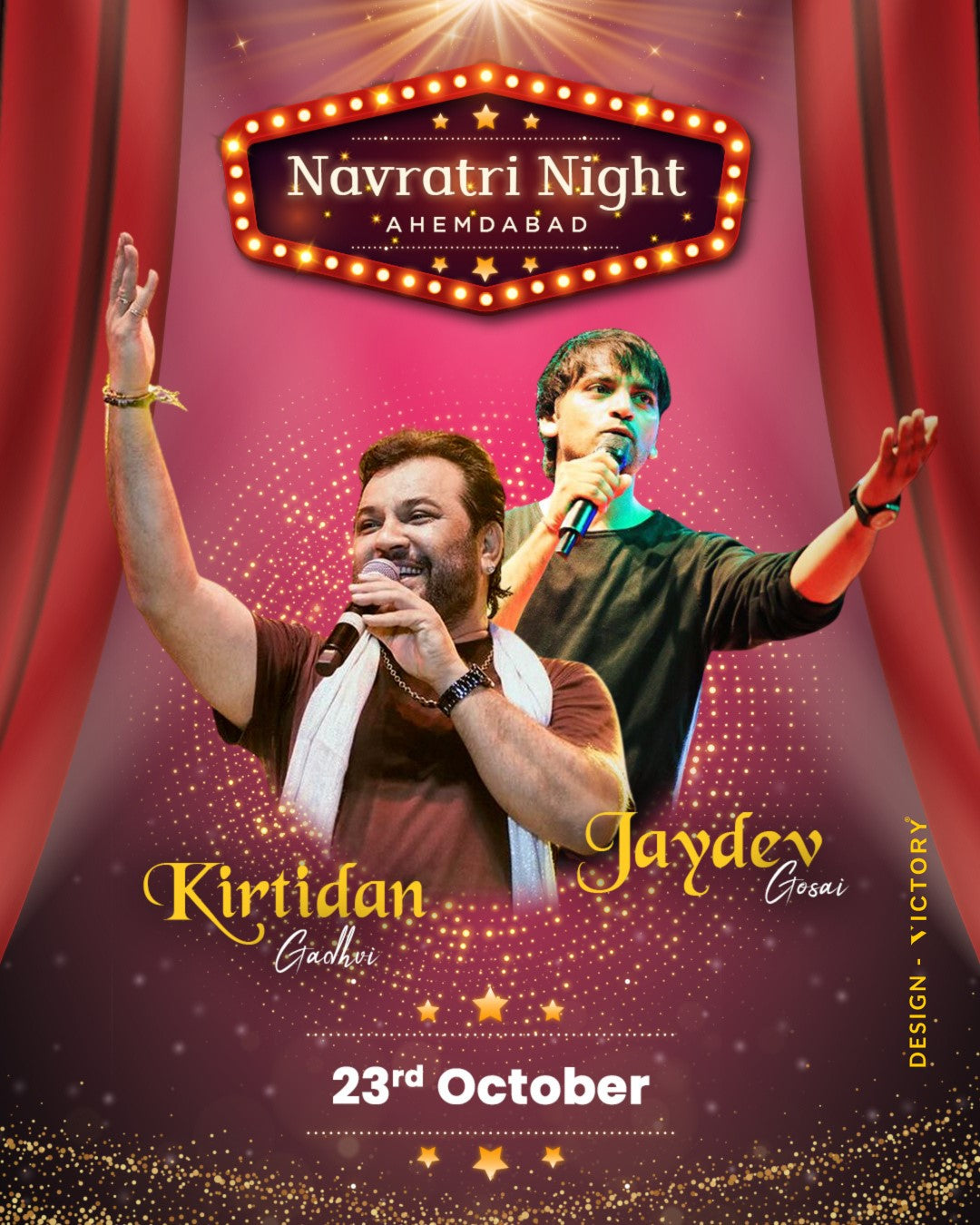 EventPosterforKirtidanGadhviByVictoryBrandAgency