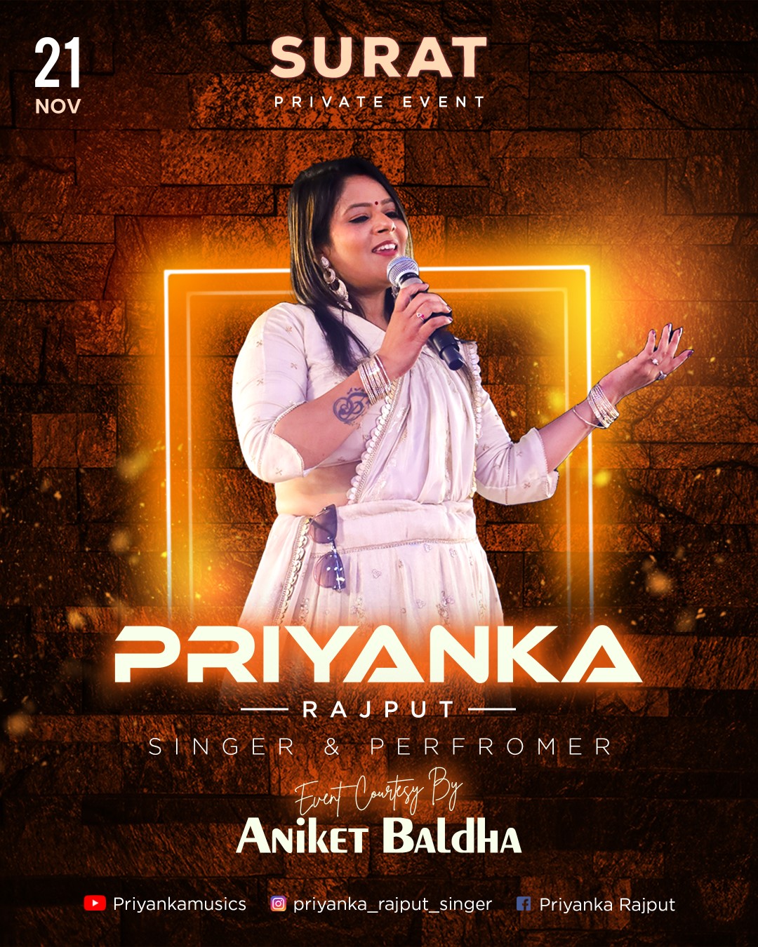 EventPosterforPriyankaRajputByVictoryBrandAgency