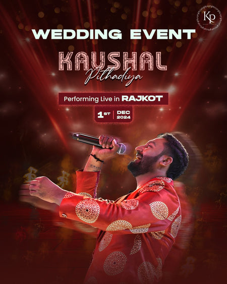 KaushalPithadiyaLiveatWeddingEventinRajkotByVictoryBrandAgency