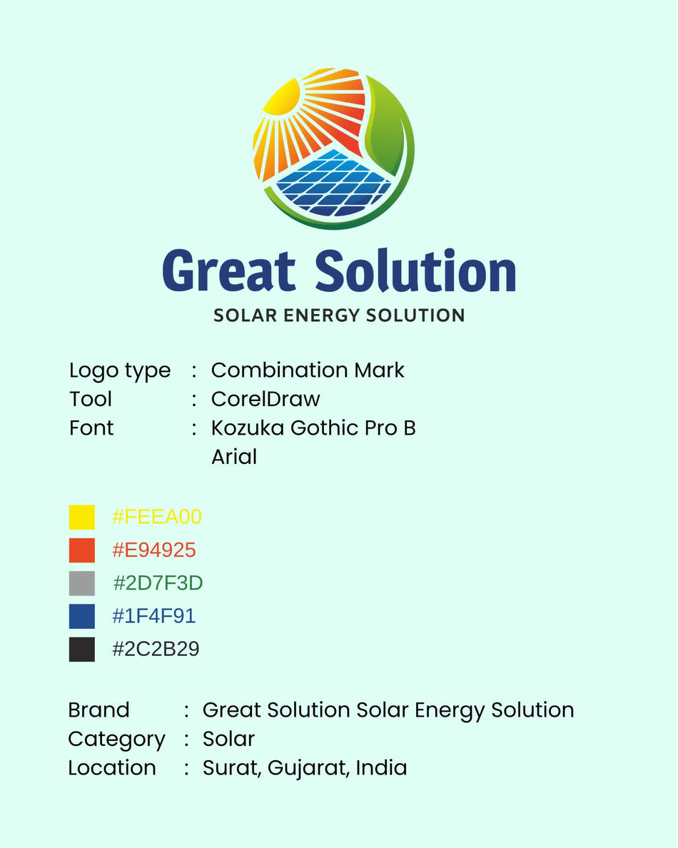 Solar & Renewable Energy Logo Design — Branding for Eco-Friendly Businesses