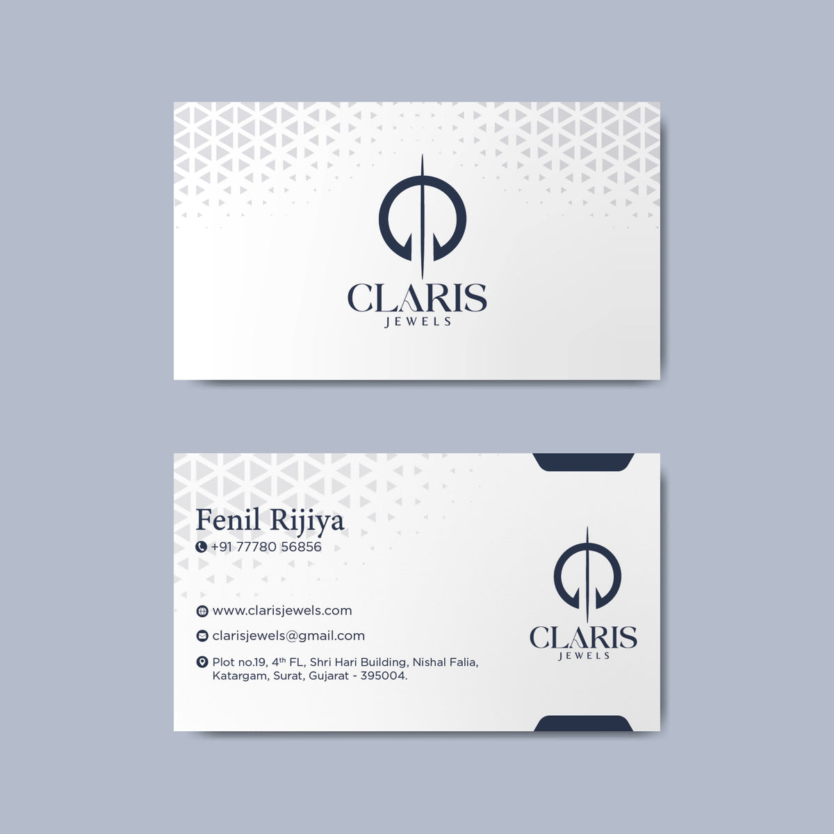 Custom Jewelry & Diamond Visiting Card Design | Stores, Designers & Print-Ready