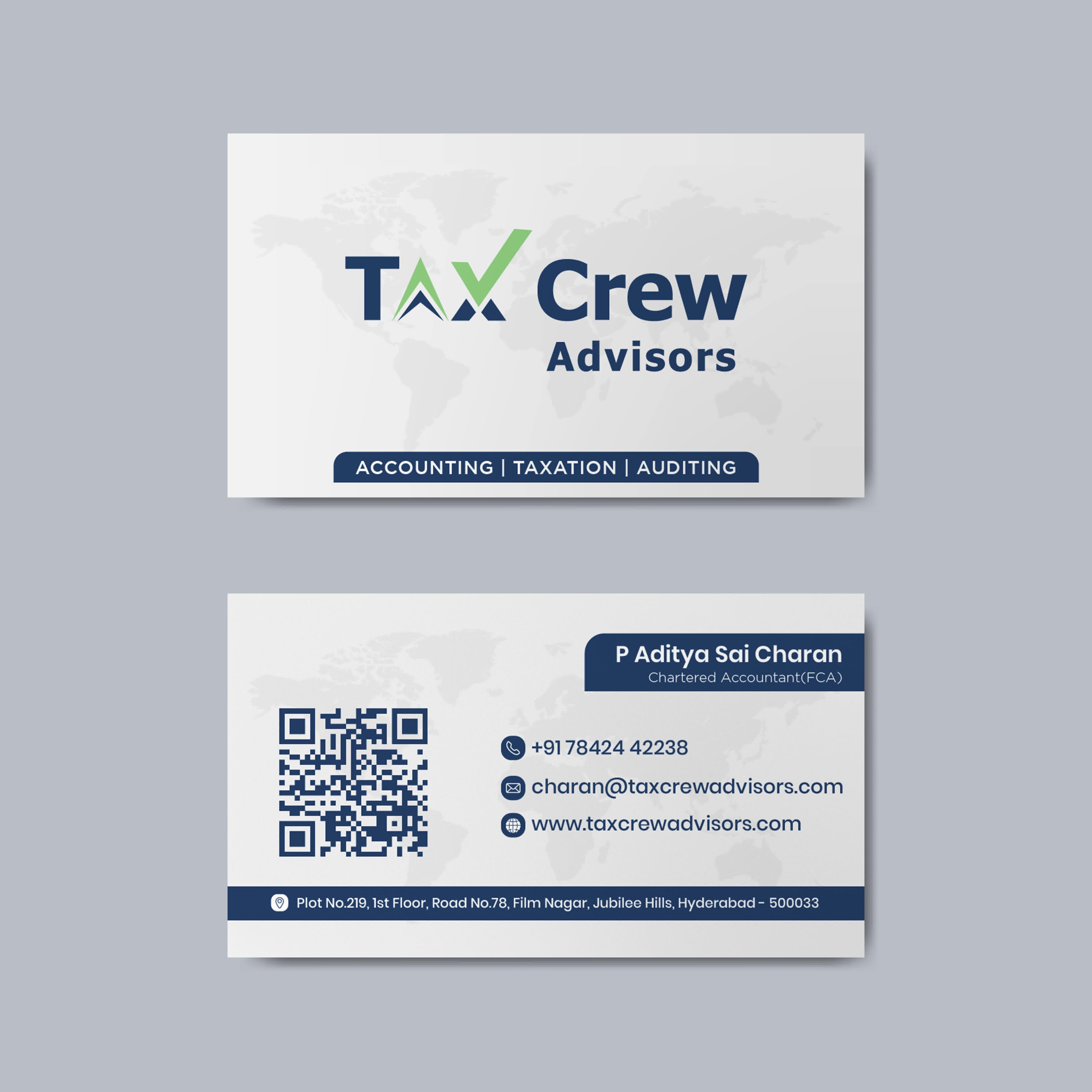 Custom Accountant Visiting Card Design — Professional & Trustworthy Cards