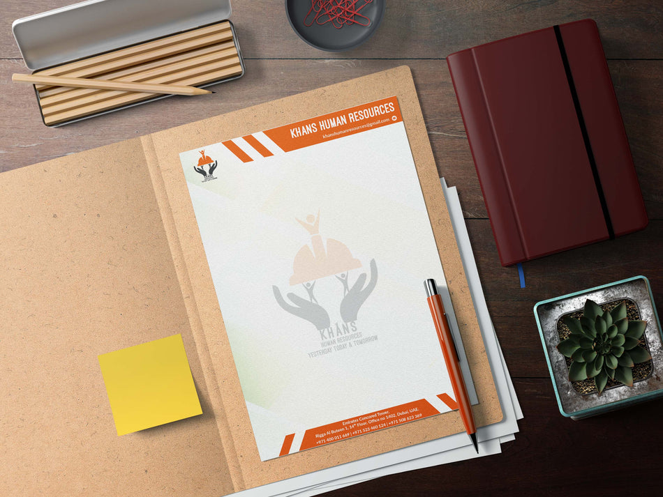 Custom Recruitment Agency Letterhead Design | Print-Ready & Professional