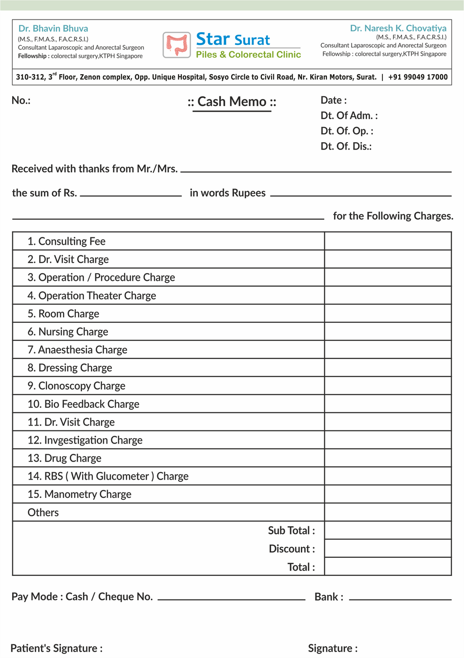 Reliable & Professional - Custom Bill Books for Hospitals & Healthcare Services