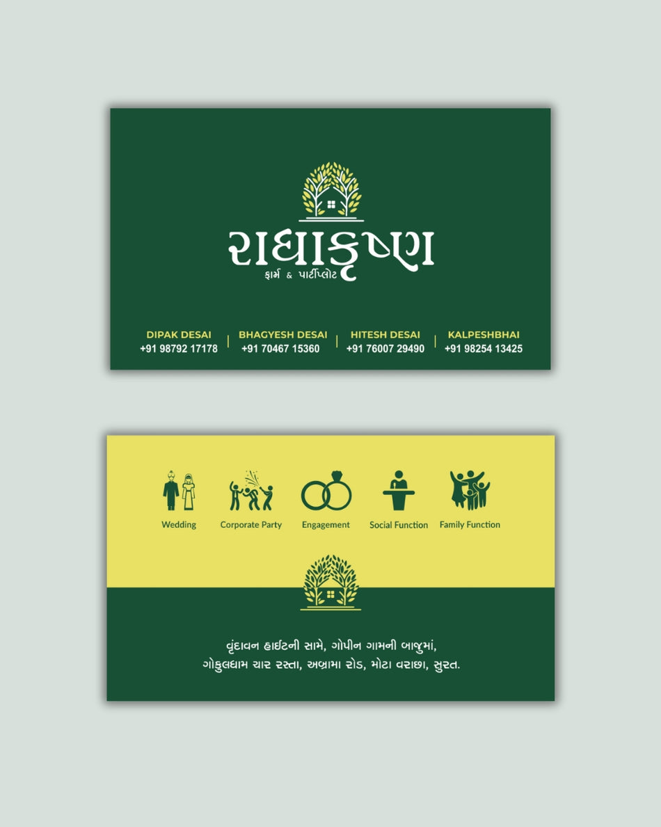 Celebrate in Style — Custom Visiting Cards for Party Plots & Event Venues