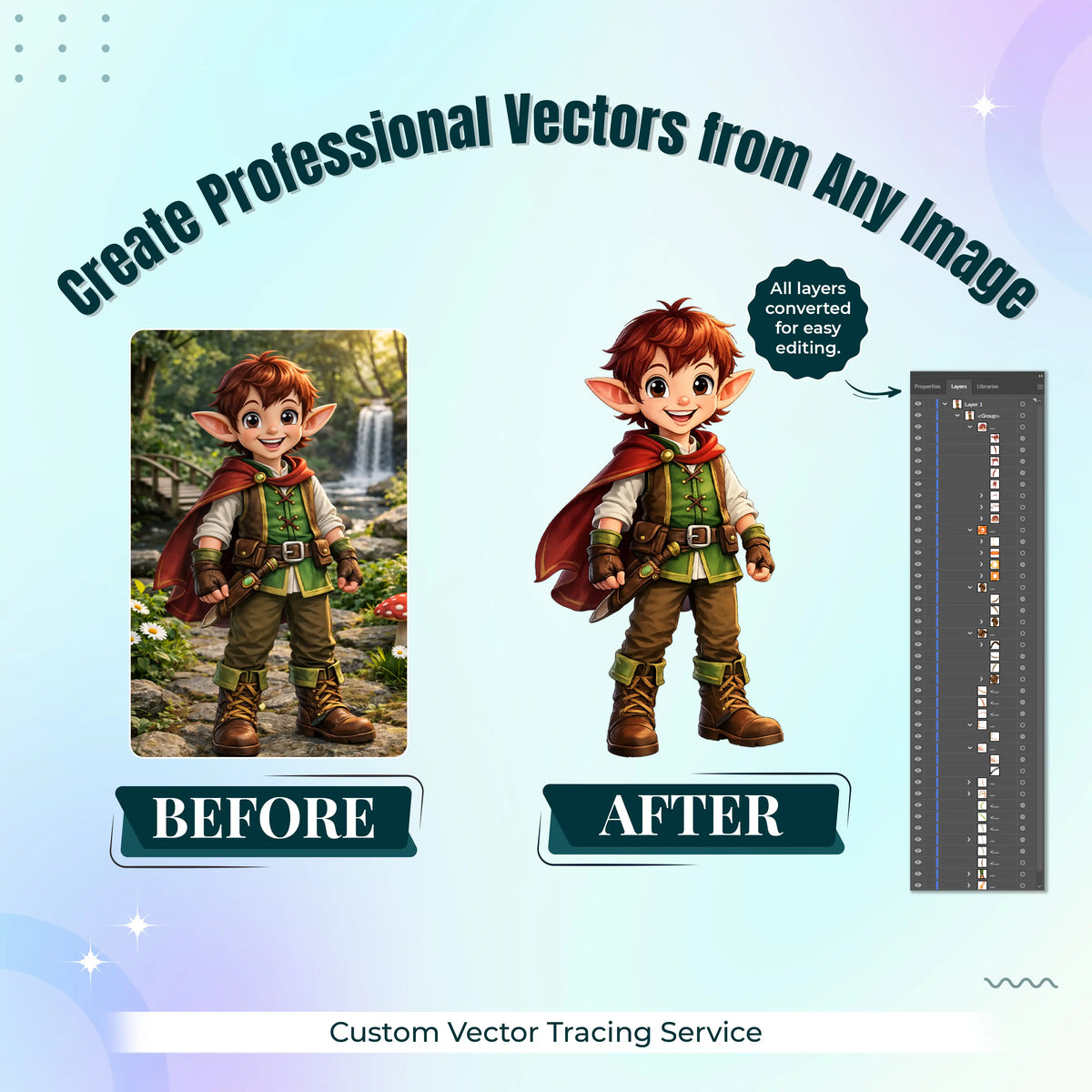 Vector Image For Customization Create Professional Vectors from Any Image – Custom Vector Tracing Ser ...