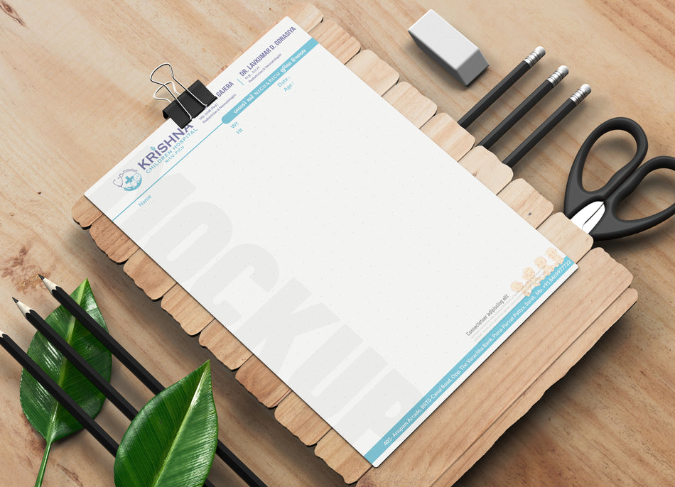 Custom Hospital & Healthcare Letterhead Design | Print-Ready